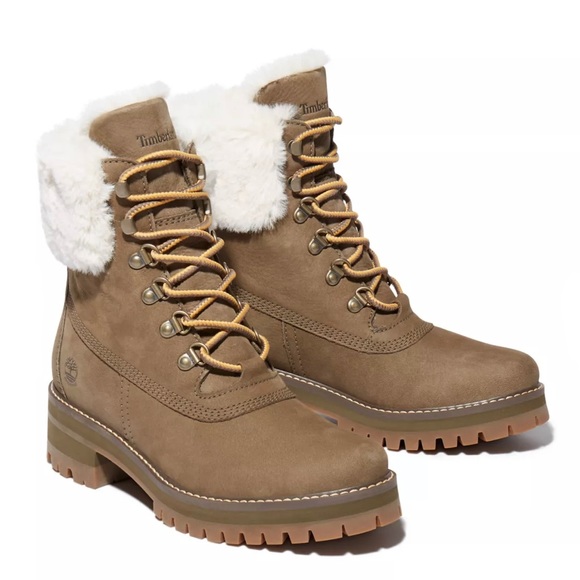 TIMBERLAND WOMEN'S COURMAYEUR VALLEY 6-INCH WATERPROOF FAUX-FUR BOOTS - Picture 4 of 7